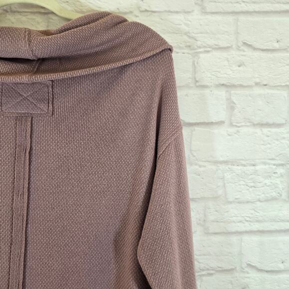 R We The Free Free People Hazy Heart Thermal in Roan Rouge Mauve Purple NWT XS - Picture 7 of 10